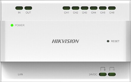 Hikvision DS-KAD706 Video-/Audio-Verteiler 2-Draht 6-Kanal