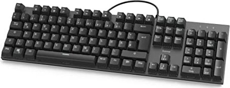 Hama MKC-650 Mechanische Office-klawiatura czarny, LEDs biały, Gaote Outemu BLACK, USB, DE