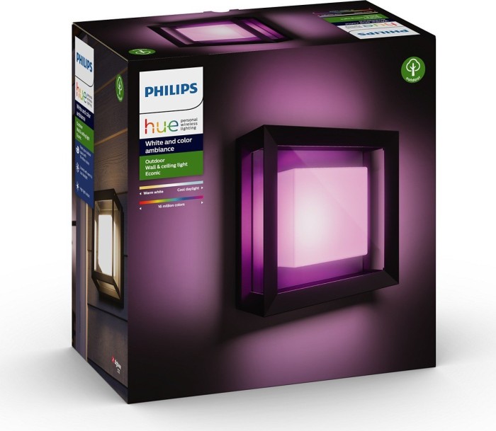 Philips Hue White and Color Ambiance Econic Wandleuchte schwarz