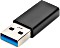 Digitus USB-C 3.0 [gniazdko] na USB-A 3.0 [wtyczka], adapter, czarny (AK-300524-000-S)