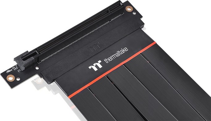 Thermaltake TT Premium PCI-E extender, Riser Card Cable, PCIe 4.0 x16, 90° łamany, 300mm