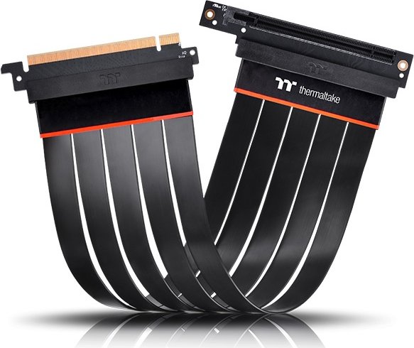 Thermaltake TT Premium PCI-E extender, Riser Card Cable, PCIe 4.0 x16, 90° łamany, 300mm