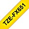 Brother TZe-FX651 Beschriftungsband 24mm, schwarz/gelb Vorschaubild