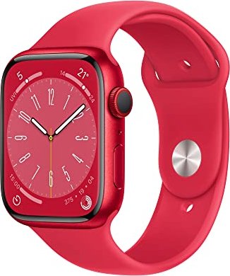 Apple Watch Series 8 (GPS + Cellular) 45mm Aluminium PRODUCT(RED) mit Sportarmband PRODUCT(RED)