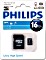 Philips microSDHC 16GB Kit, Class 10 (FM16MR45B/10)