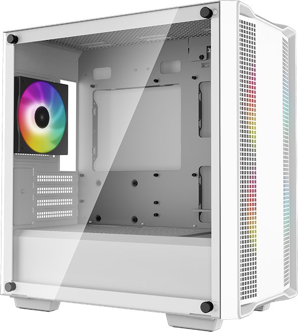 DeepCool CC360 ARGB, biały, szklane okno