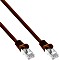 InLine kabel patch, Cat5e, SF/UTP, RJ-45/RJ-45, 1m, brązowy (72511K)