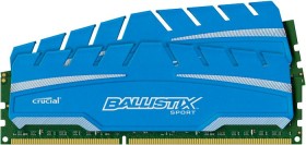 Crucial Ballistix Sport XT DIMM Kit 8GB, DDR3-1600, CL9-9-9-24 (BLS2C4G3D169DS3J / BLS2C4G3D169DS3CEU)