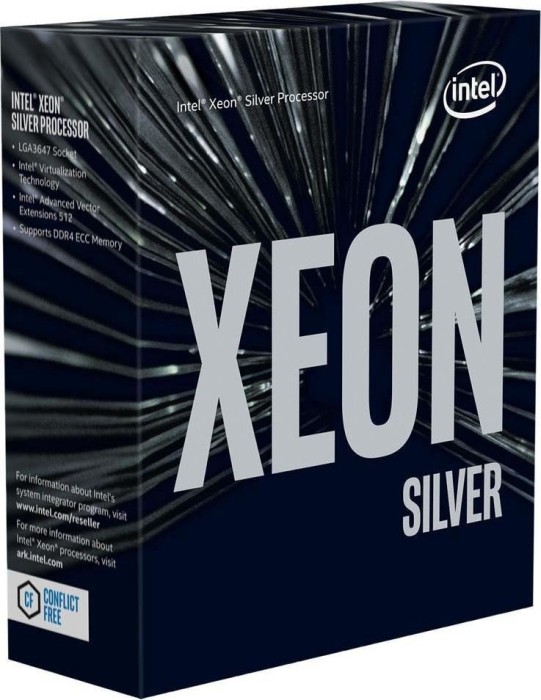 Intel Xeon Silver 4110, 8C/16T, 2.10-3.00GHz, boxed ohne Kühler