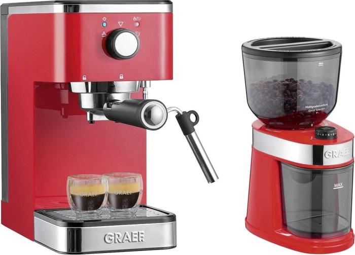GRAEF Siebträger-Espressomaschine ES 403 salita mit Kaffeemühle cm 203