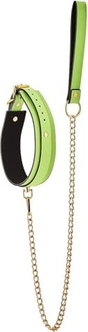 Dream Toys Radiant Glow In The Dark Collar And Leash zielony