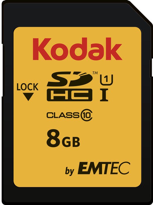 Kodak 580X R85/W20 SDHC 8GB, UHS-I U1, Class 10