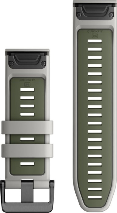 Garmin Ersatzarmband QuickFit 26 Silikon fog grey/moss (010-13281-08) ab €  39,99 (2023) | heise online Preisvergleich Deutschland
