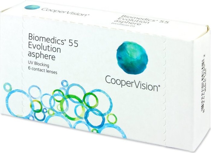 Cooper Vision Biomedics 55 evolution, +7.00 dioptrie, sztuk 6
