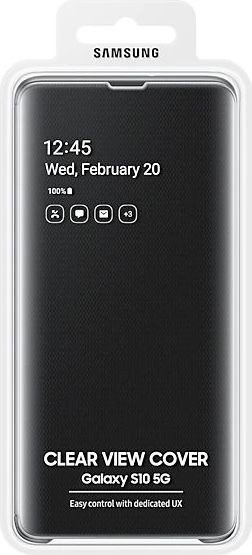 Samsung Clear View Cover für Galaxy S10 5G schwarz