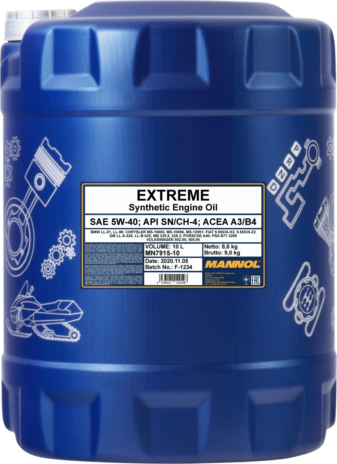 Mannol Extreme 5W-40 10l (MN7915-10) starting from £ 48.99 (2023