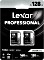 Lexar Professional 1066x Silver Series R160/W120 SDXC 128GB, UHS-I U3, Class 10, 2er-Pack (LSD1066128G-B2NNG)