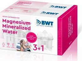 BWT longlifeMg2+ Magnesium Mineralizer refill Filterkartusche, 4 Stück (1+3)