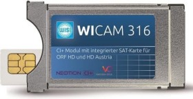 WISI WICAM 316 CI+-Modul mit integrierter SAT-Karte für ORF und HD Austria