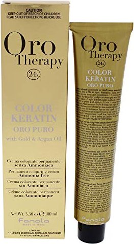 Fanola Oro Therapy Oro Puro Color Keratin kolor włosów 6.00 ciemny blond intensywny, 100ml