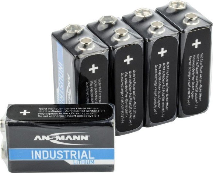 Ansmann Industrial CR-V9 9V-Block, 5er-Pack