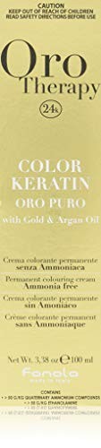 Fanola Oro Therapy Oro Puro Color Keratin kolor włosów 1.0 czarny, 100ml