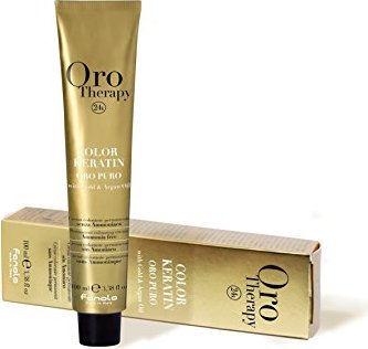 Fanola Oro Therapy Oro Puro Color Keratin kolor włosów 5.2 jasnobrązowy fioletowy, 100ml