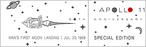 Fisher Space Pen AG7-50 Original Astronauten-Stift Apollo 11 Special Edition 50th Anniversary chrom/gold, Druckkugelschreiber, in Geschenkbox