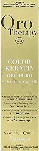 Fanola Oro Therapy Oro Puro Color Keratin kolor włosów 5.606 jasnobrązowy ciepła czerwień, 100ml