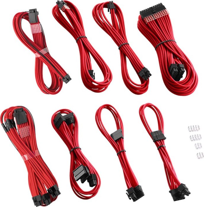 CableMod RT-Series Pro ModMesh Sleeved 12VHPWR Dual Cable Kit for ASUS and Seasonic, rot