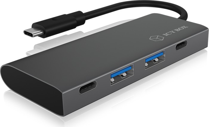 RaidSonic Icy Box IB-HUB1428-C31 USB-Hub, 2x USB-C 3.1, 2x USB-A 3.1, USB-C 3.1 [Stecker]