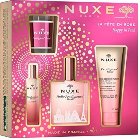 Nuxe Happy in Pink EdP 15ml + DG 100ml + Kerze + Öl 100ml Duftset