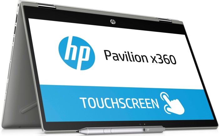 HP Pavilion x360 srebrny/złoty 14-cd0104ng, Core i3-8130U, 8GB RAM, 128GB SSD, 1TB HDD, DE