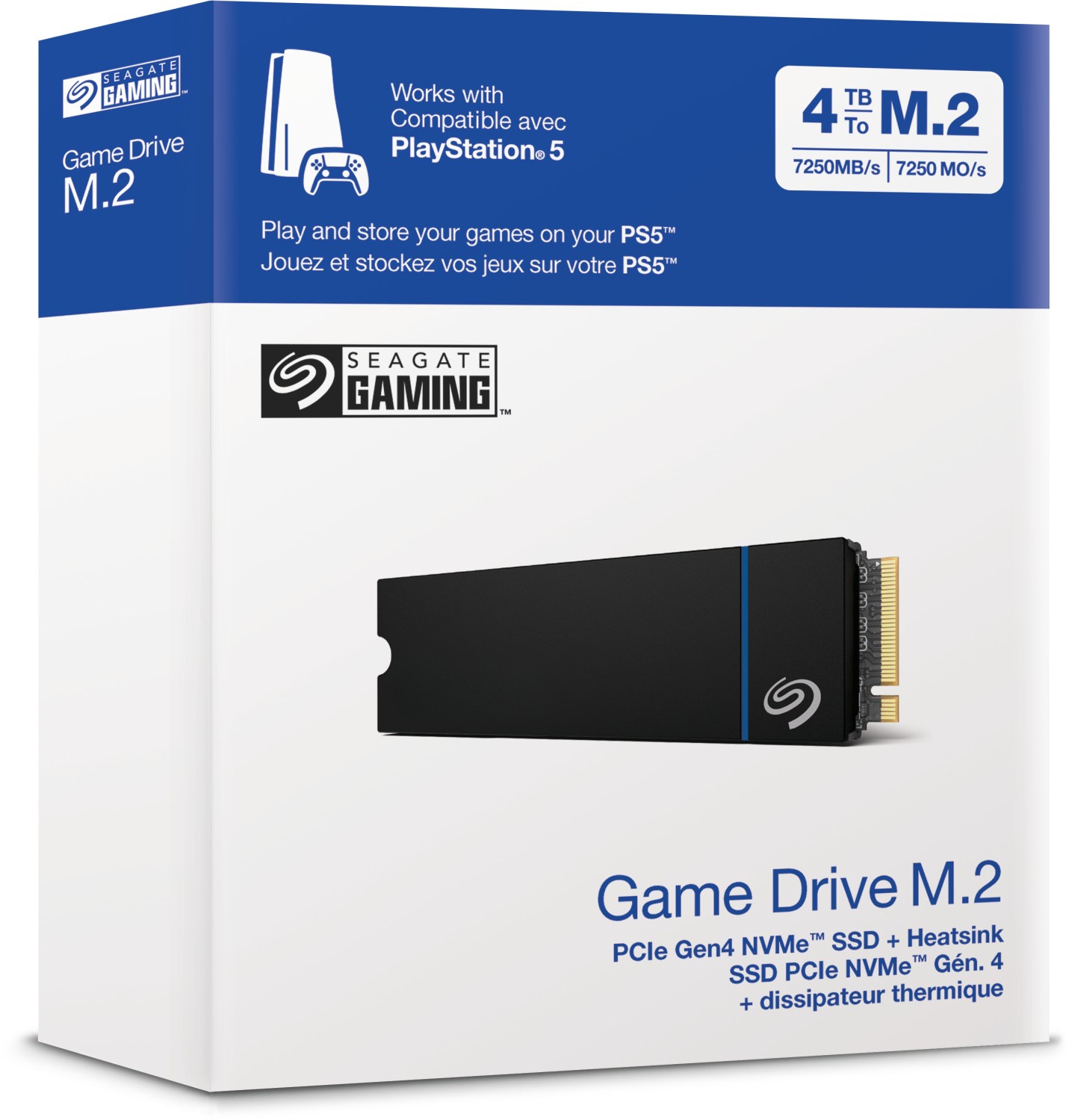 Seagate Game Drive M.2 SSD pour PS5, 4 to, SSD I…