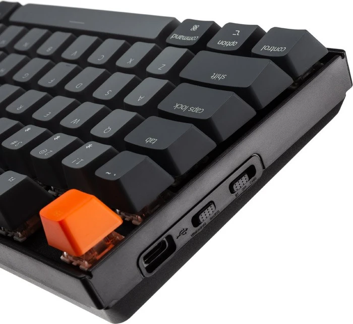 Keychron K8, 80 TKL, schwarz, LEDs weiß, Gateron RED, hotswap,