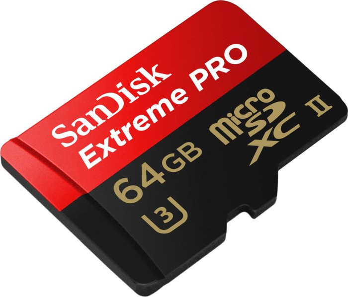 SanDisk Extreme PRO R275/W100 microSDXC 64GB, UHS-II U3, Class 10