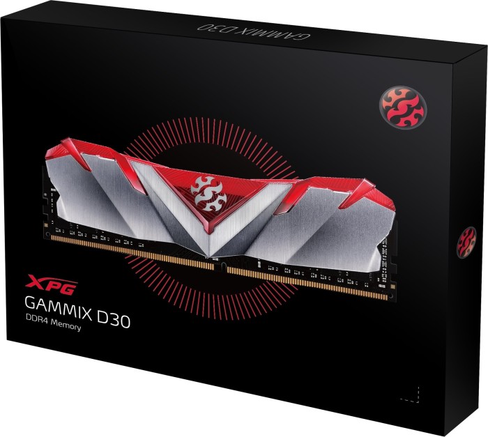 ADATA XPG Gammix D30 czerwony DIMM Kit 16GB, DDR4-3600, CL17-18-18