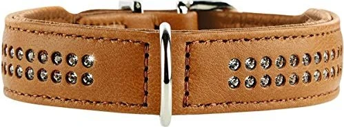 HUNTER CANNES Hundehalsband Aus Weichem Nappaleder – Elegant & Verstellbar Mit Abnehmbarer Quaste, Größe XS-S