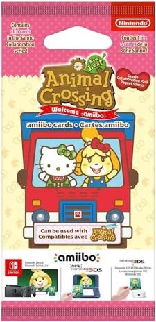 Nintendo amiibo-Karten Packung - Animal Crossing Welcome amiibo Sanrio (Switch/WiiU/3DS)