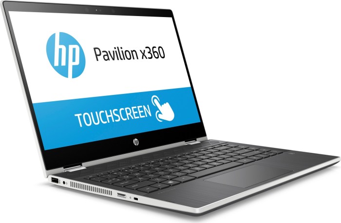 HP Pavilion x360 14-cd0302ng Natural Silver/Ash Silver, Core i3-8130U, 8GB RAM, 256GB SSD, GeForce MX130, DE