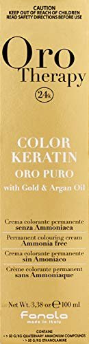 Fanola Oro Therapy Oro Puro Color Keratin kolor włosów 6.13 ciemny blond beżowy, 100ml