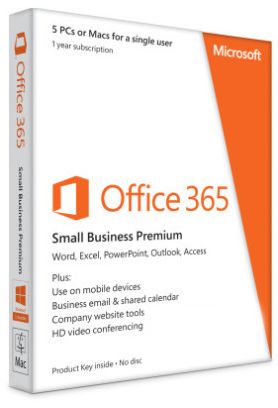 Microsoft Office 365 Small Business Premium, 1 rok, PKC (polski) (PC/MAC)