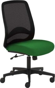 Mayer Sitzmöbel myTriton 2228 Stoff 26393 Bürostuhl mit Netzrücken, grün/schwarz