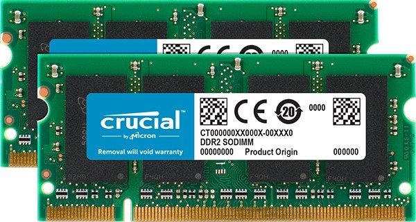 Crucial Memory for Mac SO-DIMM Kit 4GB, DDR2-800, CL6