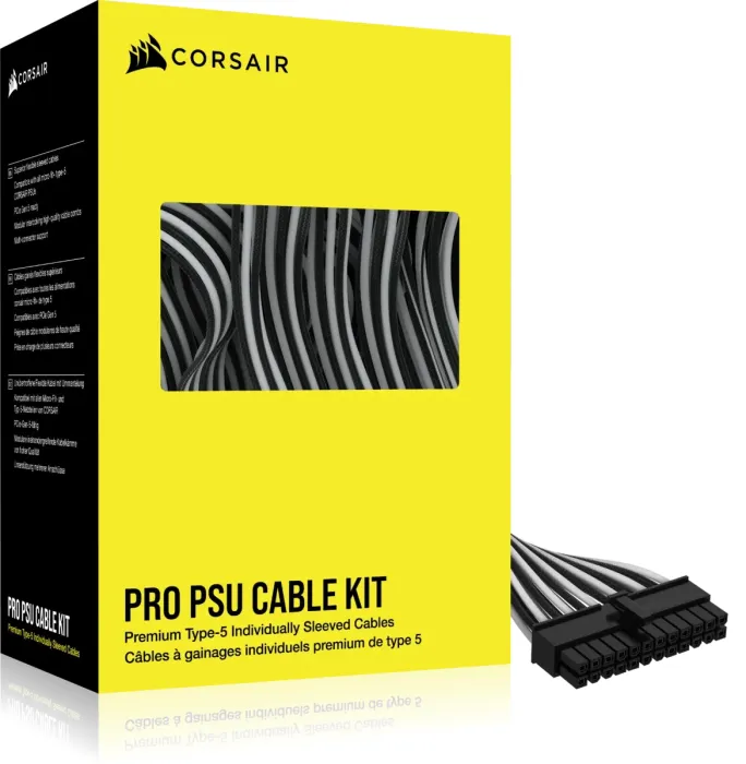 Corsair PSU Cable Kit Type 5 - Pro Kit, biały/czarny