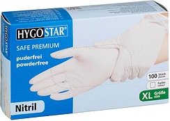 Franz Mensch Hygostar Nitril Safe Premium Rękawice jednorazowe XL biały, 100 sztuk