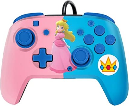 PDP Rematch wired controller Royal Princess Peach (switch)