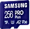 Samsung PRO Plus R180/W130 microSDXC 256GB Kit, UHS-I U3, A2, Class 10 Vorschaubild