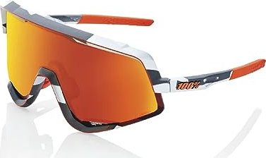 100% Glendale soft tact grey camo/hiper red multilayer mirror lens