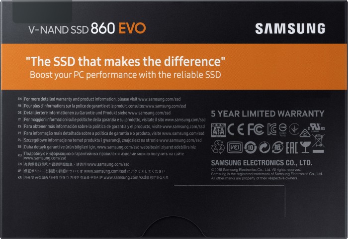 Samsung SSD 860 EVO 500GB, 2.5"/SATA 6Gb/s